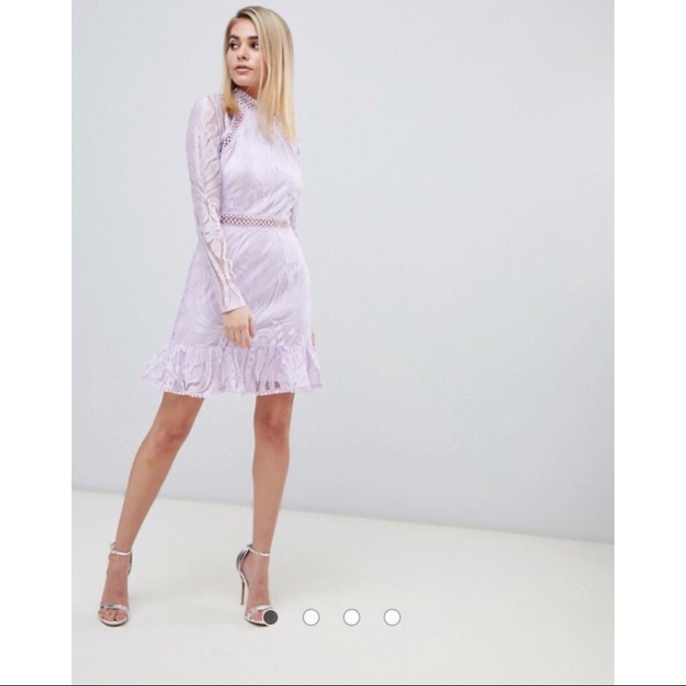 ASOS Love Triangle Contrast Lace Dress